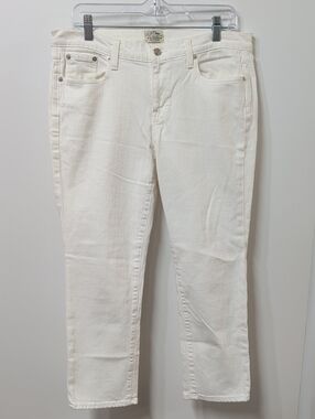 J.Crew White Slim Broken-In Boyfriend Stretch Jeans Size 29